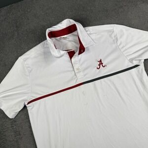 Alabama Crimson Tide Polo Small White Golf Football